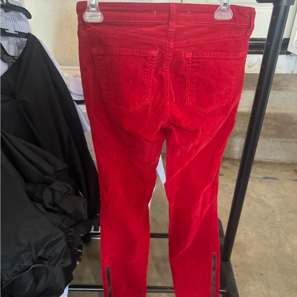 Great condition, J Brand corduroy red pants, great condition. Moving sale!